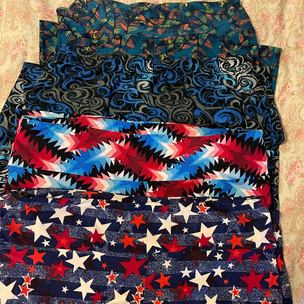 Lula Roe stretch leggings size L